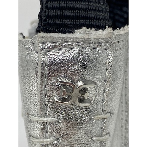 Sam Edelman Girls size 4 Laguna Mini Boots Soft Silver Leather zip up boots - Picture 7 of 13